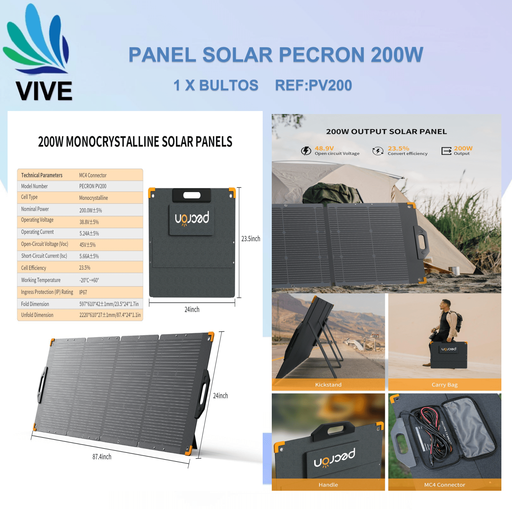 Panel Solar PECRON